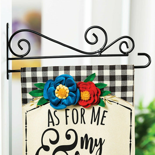 Swirl Wall-Mount Garden Flag Hanger | Plow & Hearth