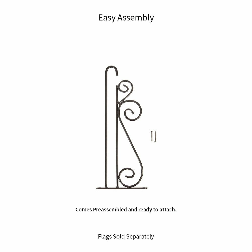 Swirl Wall-Mount Garden Flag Hanger | Plow & Hearth