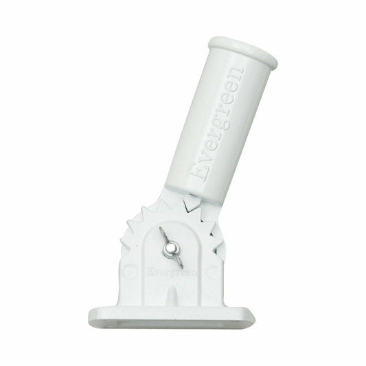 Adjustable Aluminum House Flag Bracket, White Finish | Plow & Hearth