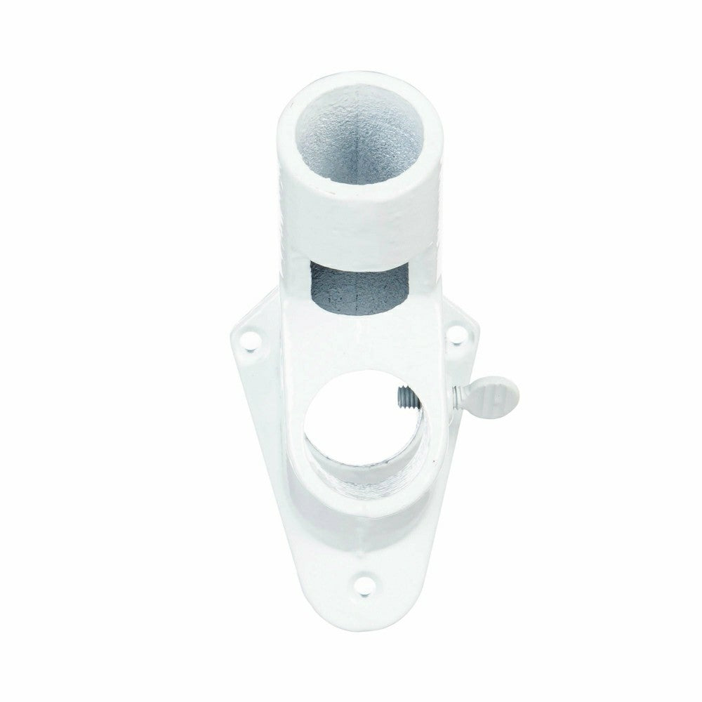 Two-Position Aluminum House Flag Bracket with White Finish | Plow & Hearth