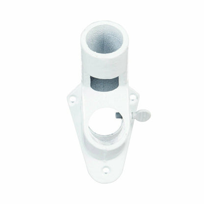 Two-Position Aluminum House Flag Bracket with White Finish | Plow & Hearth