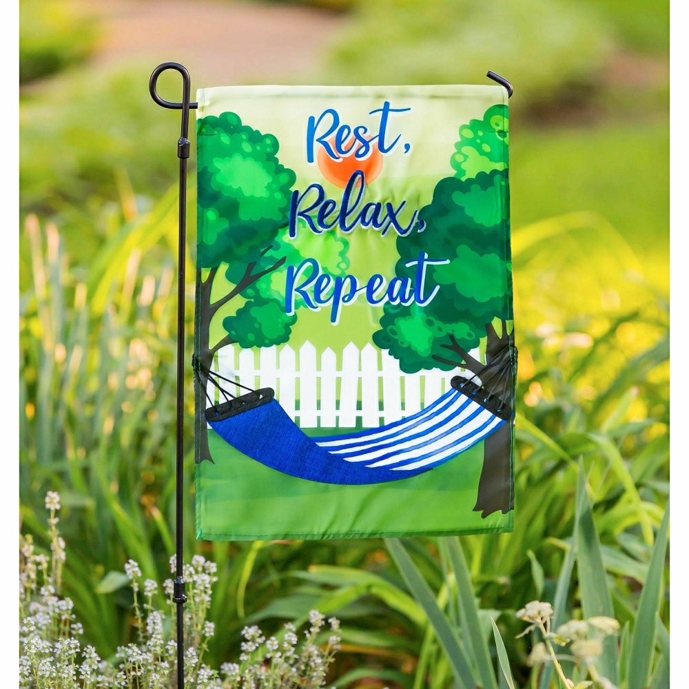 Metal Garden Flag Stand, 3 piece | Plow & Hearth