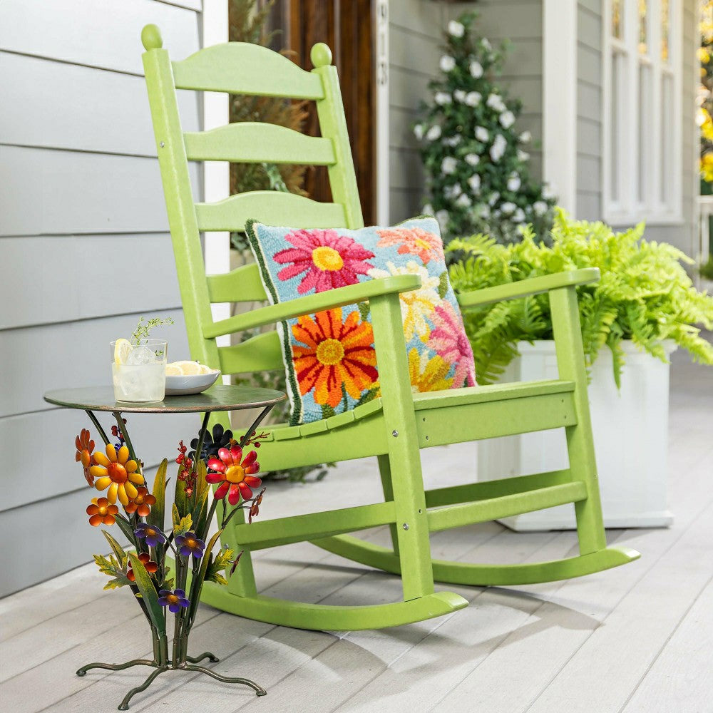 Handcrafted Metal Daisy Side Table | Plow & Hearth