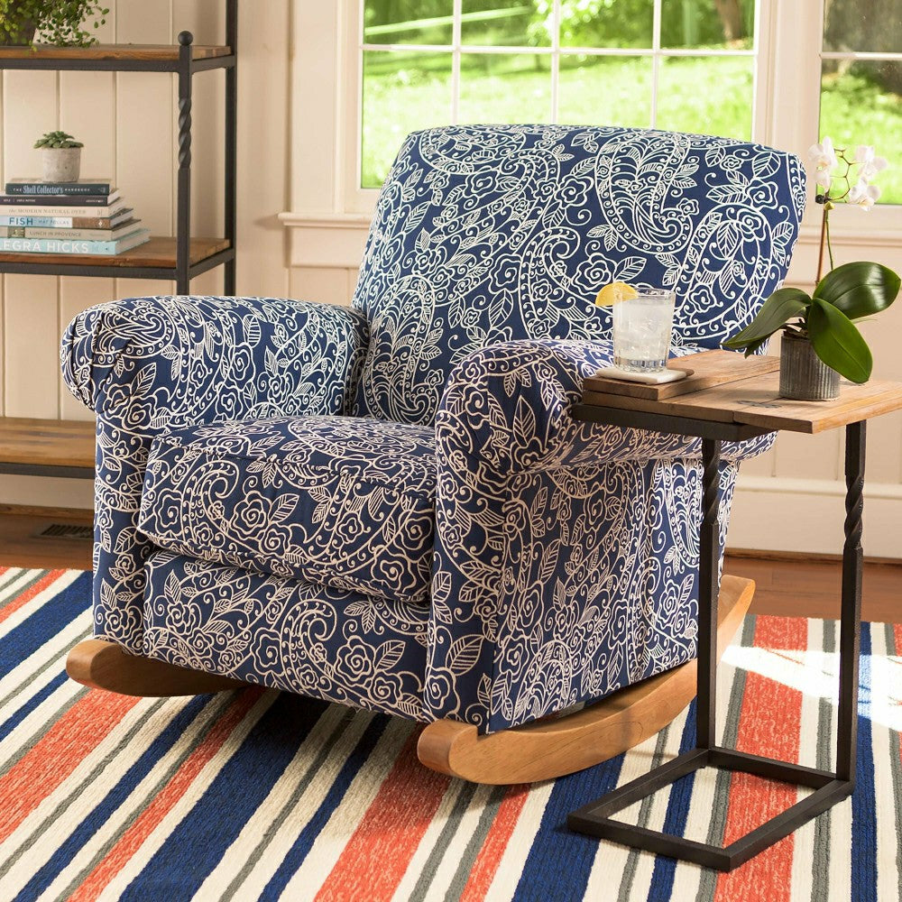 Deep Creek Pull-Up Table in Rustic Wood & Metal | Plow & Hearth