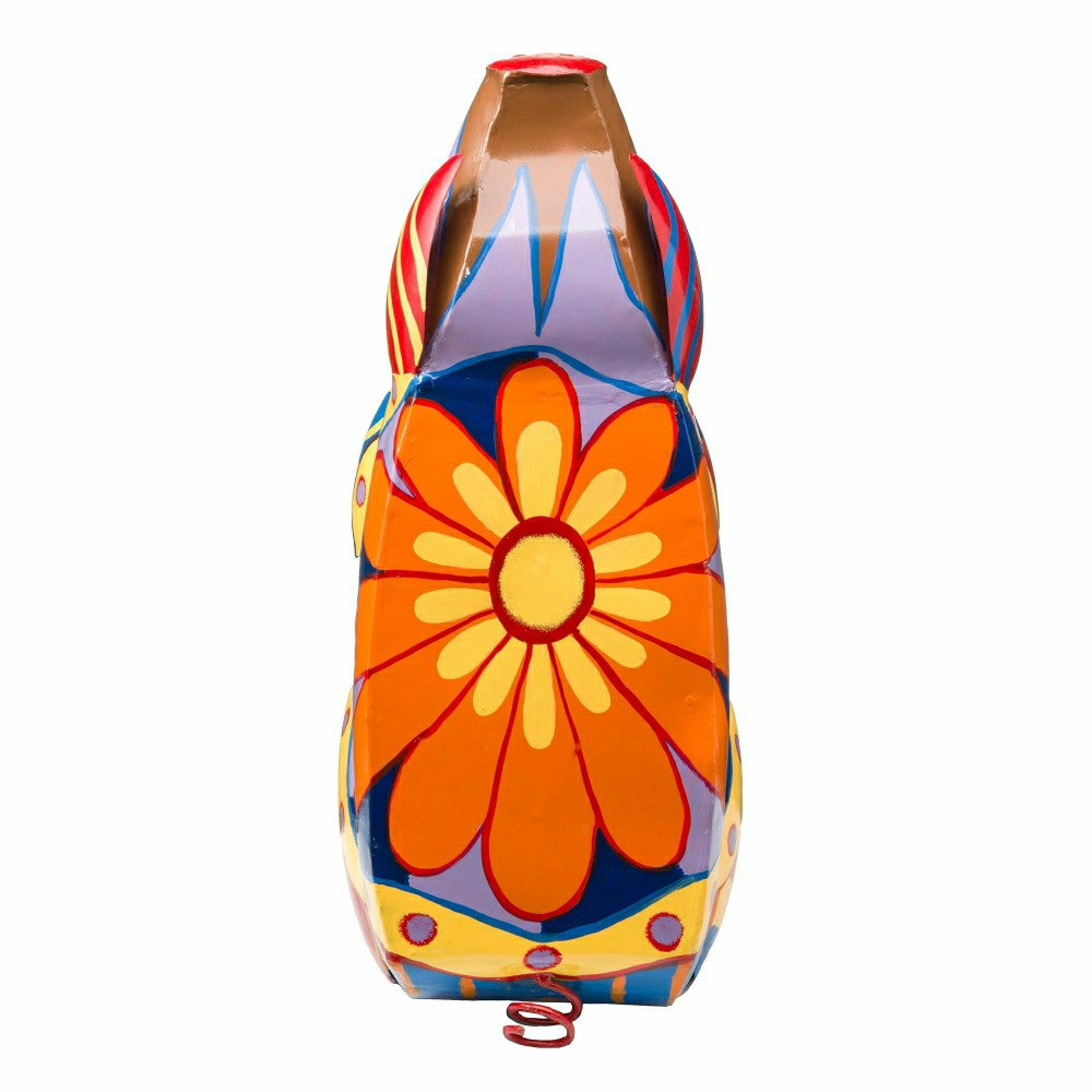 Colorful Folk Art Pig Side Table | Plow & Hearth