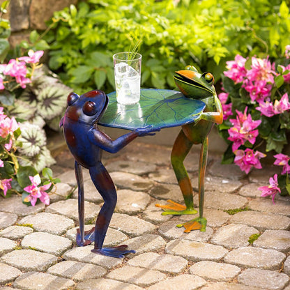 Metal Double Frog Side Table | Plow & Hearth