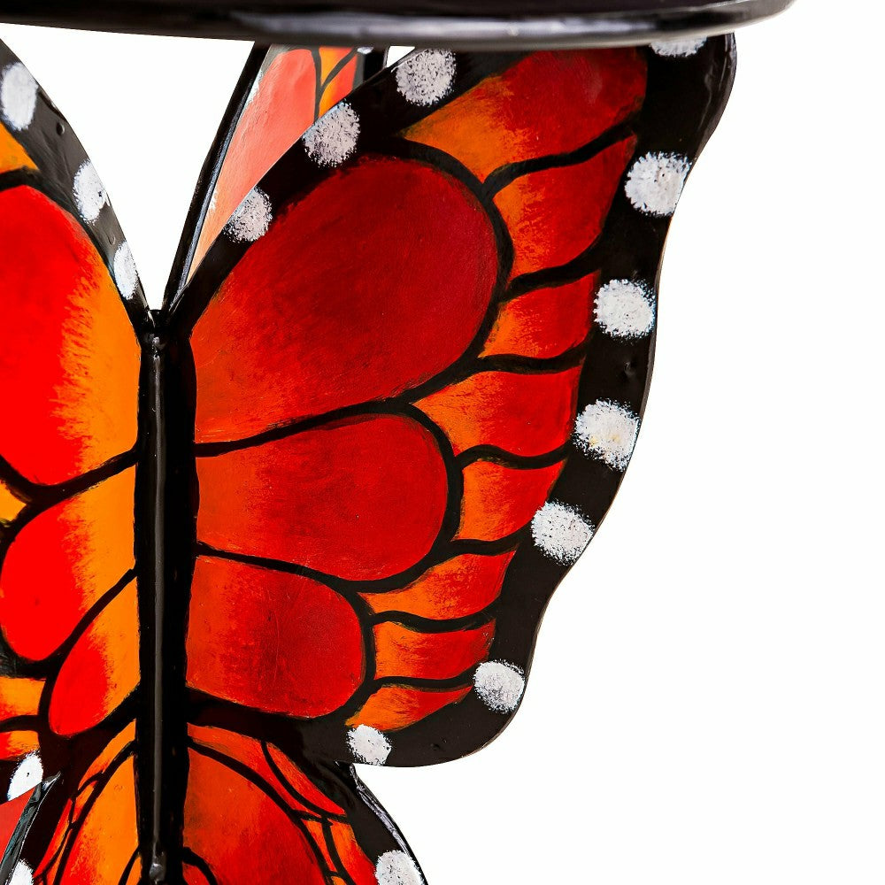 Handcrafted Metal Monarch Butterfly Side Table | Plow & Hearth