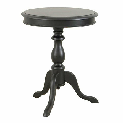 Pedestal-Based Wooden Accent Table | Plow & Hearth