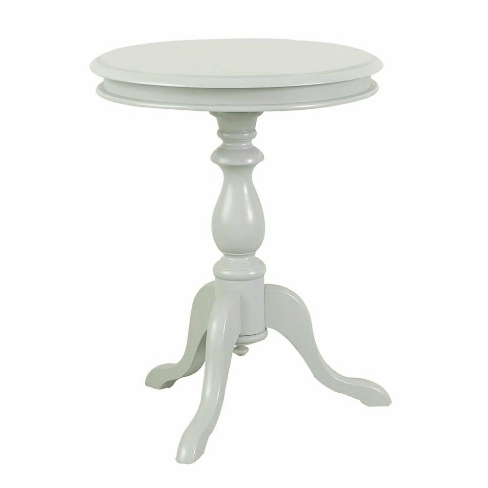 Pedestal-Based Wooden Accent Table | Plow & Hearth