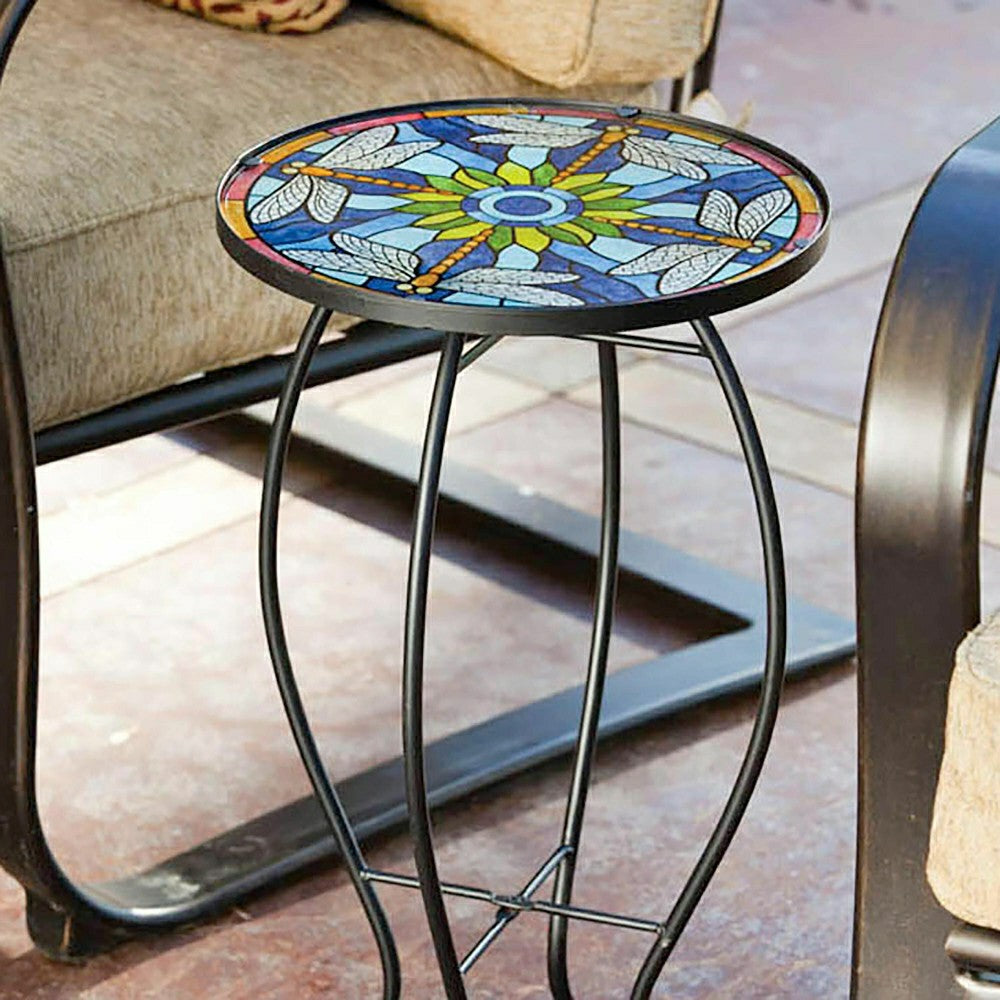Glass Table, Tiffany Inspired Dragonfly | Plow & Hearth