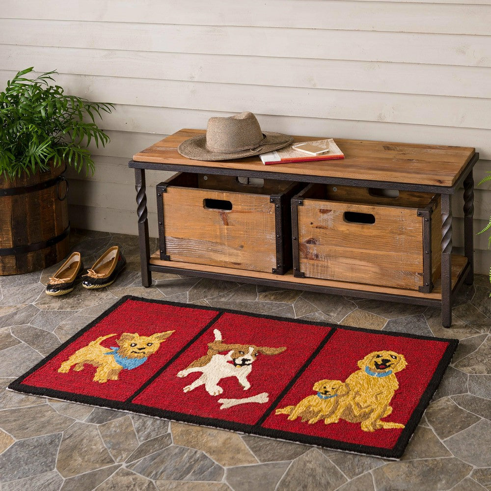 Deep Creek Bench/Table w/Metal Frame & Rustic Wood | Plow & Hearth