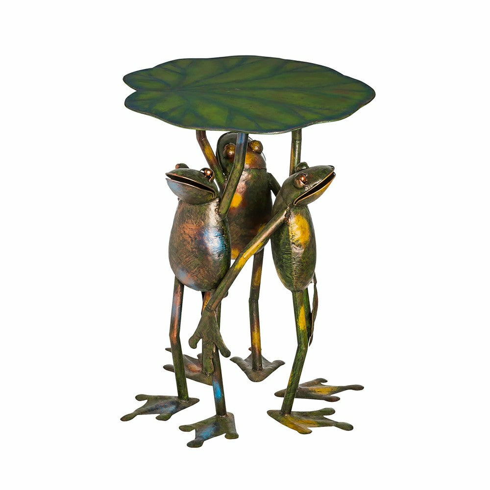 Three Frogs Standing Side Table | Plow & Hearth