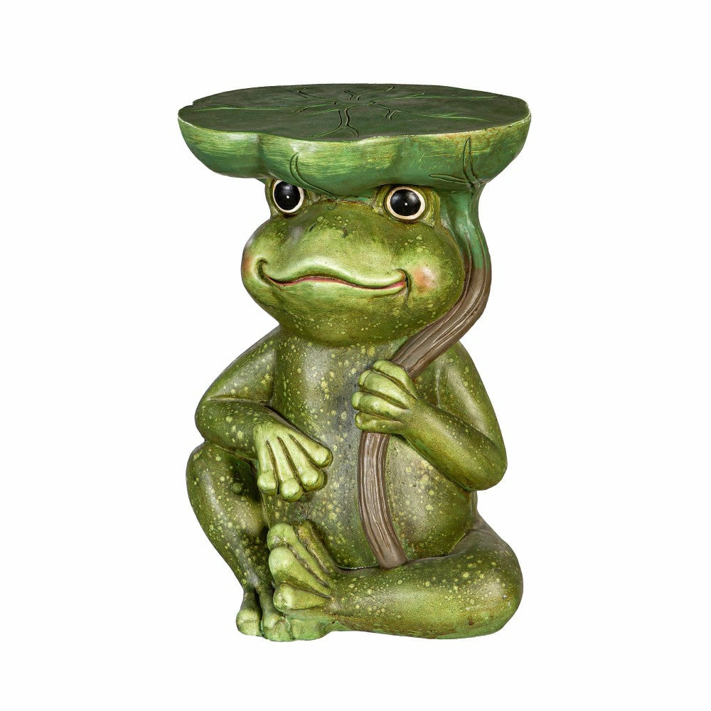 17" Resin Frog Patio Table | Plow & Hearth