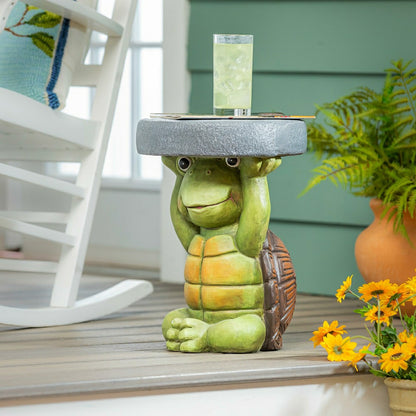 17" Resin Turtle Patio Table | Plow & Hearth