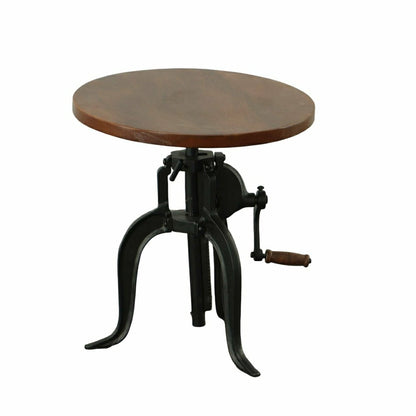 Regan Adjustable Accent Table, Chestnut | Plow & Hearth