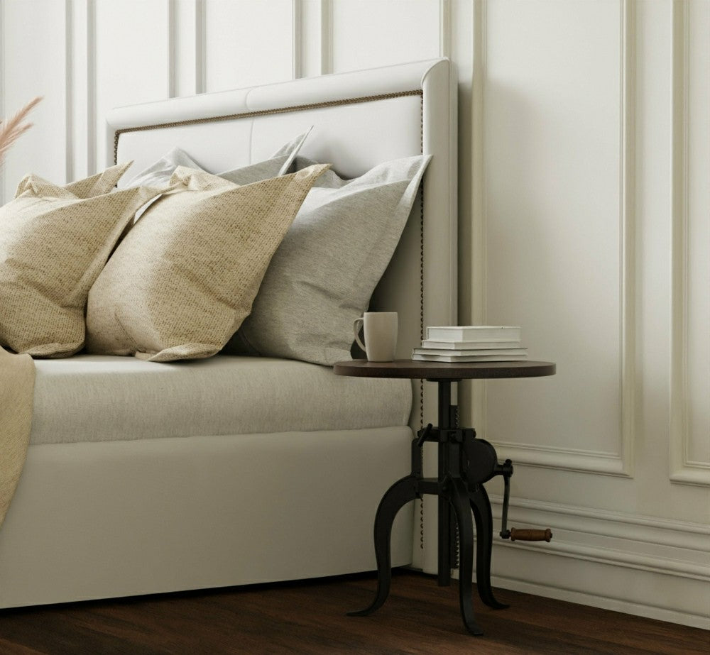 Regan Adjustable Accent Table, Chestnut | Plow & Hearth