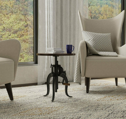 Regan Adjustable Accent Table, Chestnut | Plow & Hearth