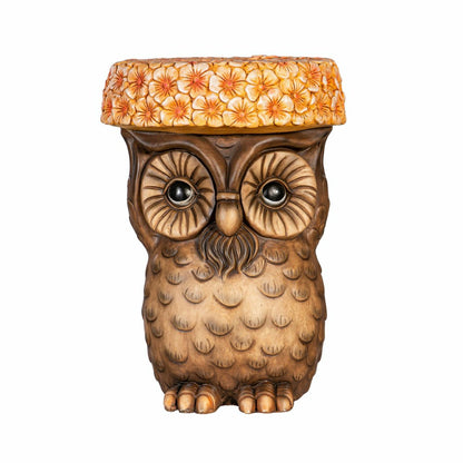 17" Resin Owl Patio Table | Plow & Hearth