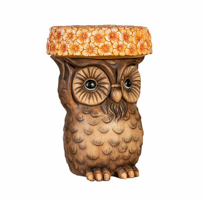 17" Resin Owl Patio Table | Plow & Hearth