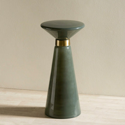 Milky Glass Drink Table | Plow & Hearth