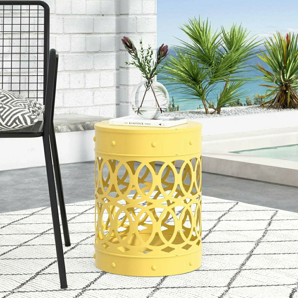 Riviera Outdoor Metal Large End Table | Plow & Hearth