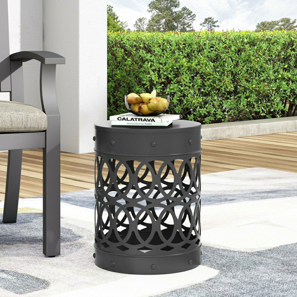Riviera Outdoor Metal Large End Table | Plow & Hearth