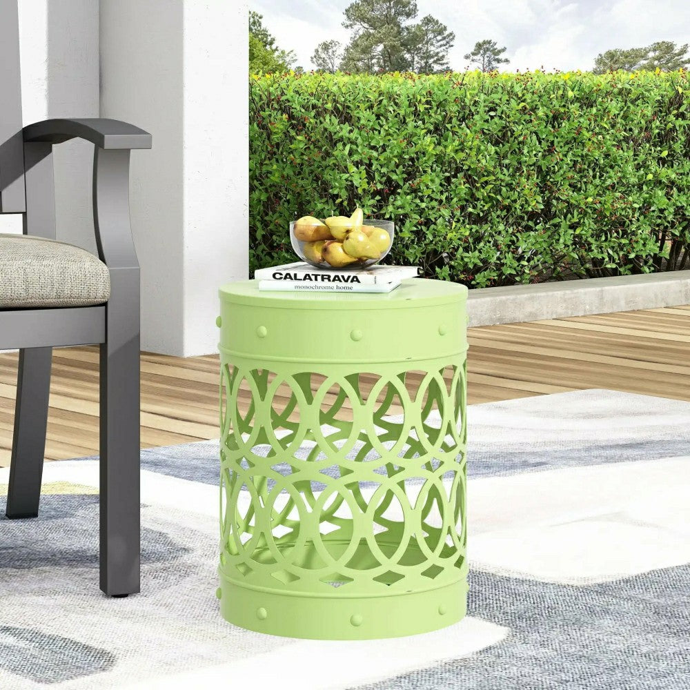 Riviera Outdoor Metal Large End Table | Plow & Hearth