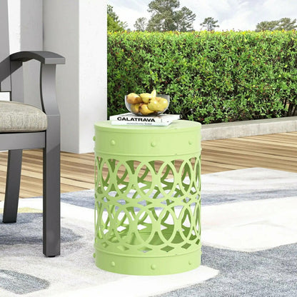 Riviera Outdoor Metal Large End Table | Plow & Hearth