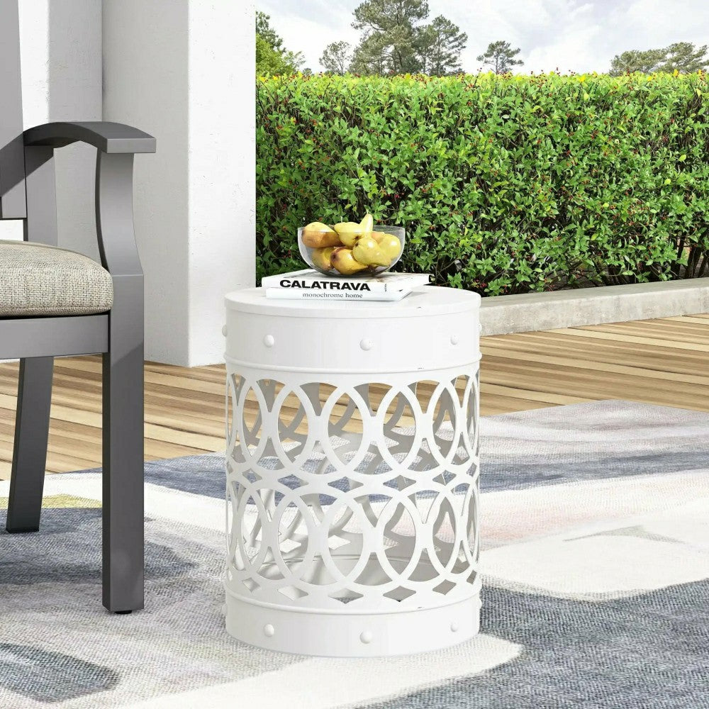 Riviera Outdoor Metal Large End Table | Plow & Hearth
