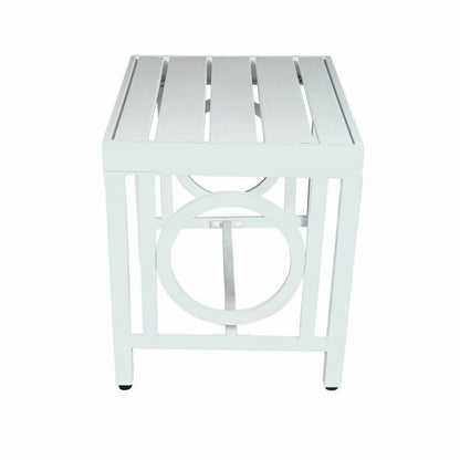 Grammercy Outdoor Side Table, White | Plow & Hearth