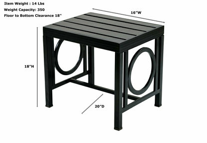 Grammercy Outdoor Side Table, White | Plow & Hearth