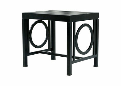 Grammercy Outdoor Side Table, Black | Plow & Hearth