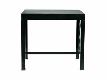 Grammercy Outdoor Side Table, Black | Plow & Hearth