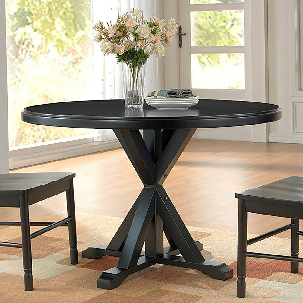 48" Round Trestle Dining Table | Plow & Hearth