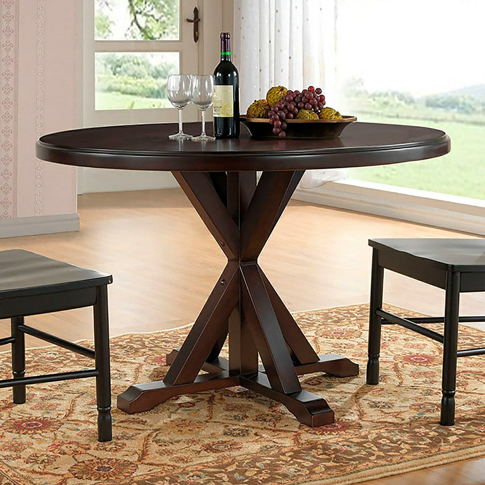 48" Round Trestle Dining Table | Plow & Hearth