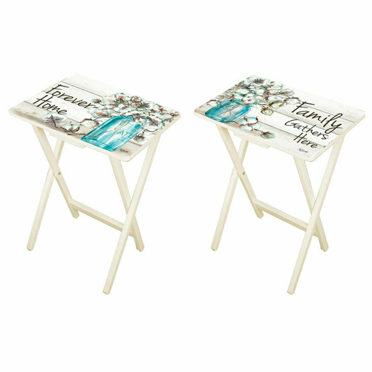 Set of 2, Forever Home Foldable Side Table/ TV Tray | Plow & Hearth