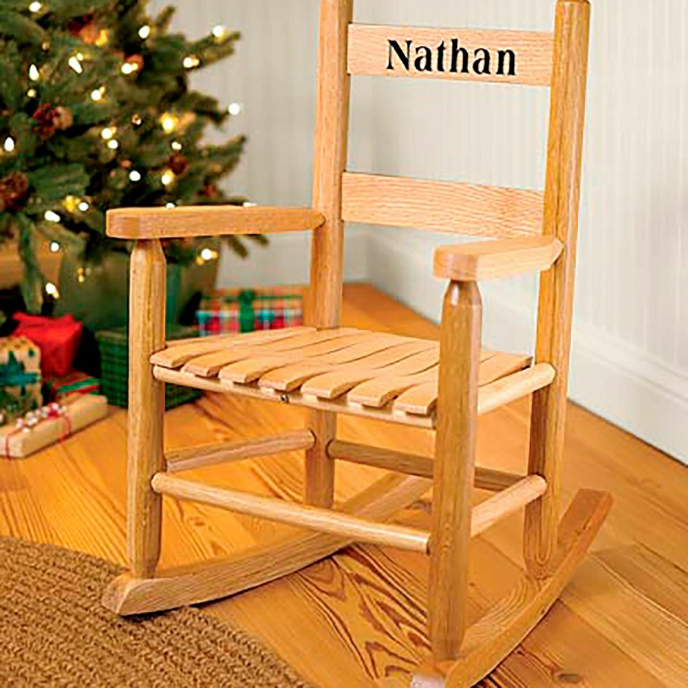Child's Oak Ladderback Rocker | Plow & Hearth