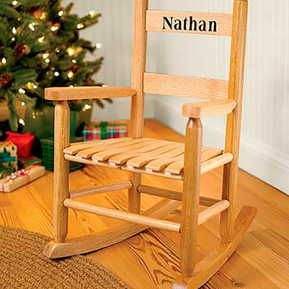 Child's Oak Ladderback Rocker | Plow & Hearth