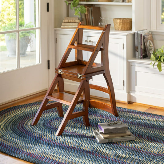 Reproduction Parawood Ben Franklin Convertible Ladder Chair | Plow & Hearth