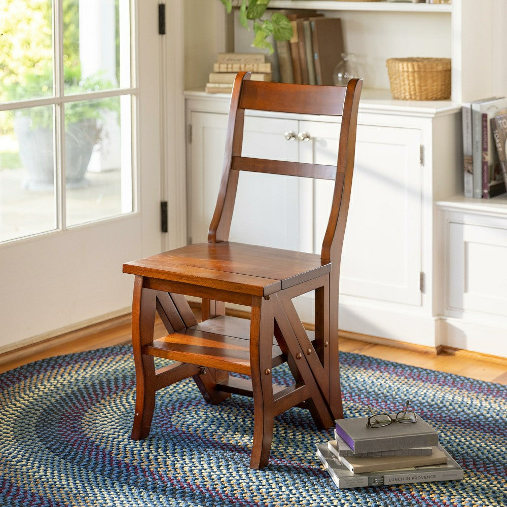 Reproduction Parawood Ben Franklin Convertible Ladder Chair | Plow & Hearth