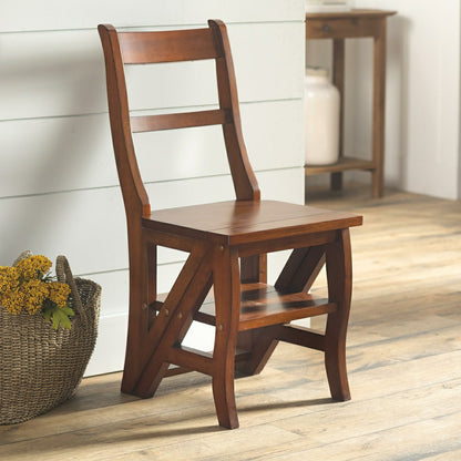 Reproduction Parawood Ben Franklin Convertible Ladder Chair | Plow & Hearth