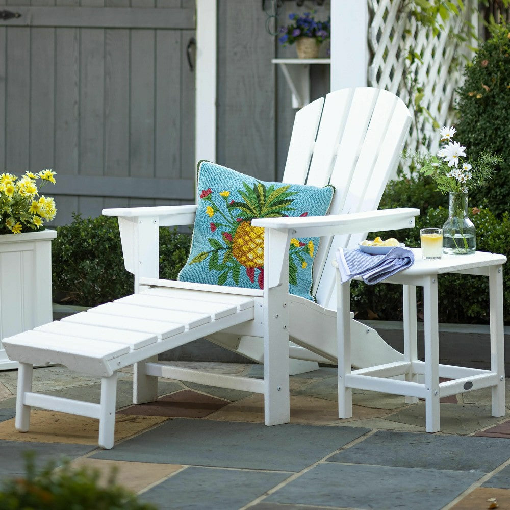 POLYWOOD Adirondack Chair with Ottoman | Plow & Hearth