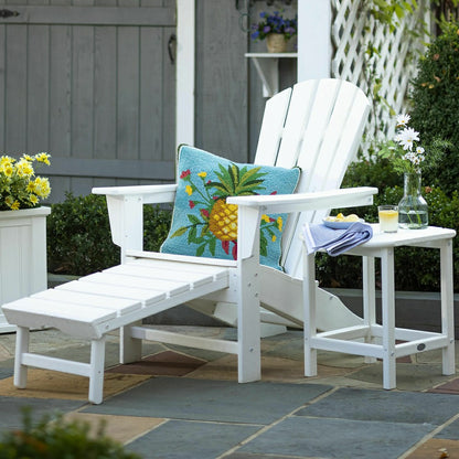 POLYWOOD Adirondack Chair with Ottoman | Plow & Hearth