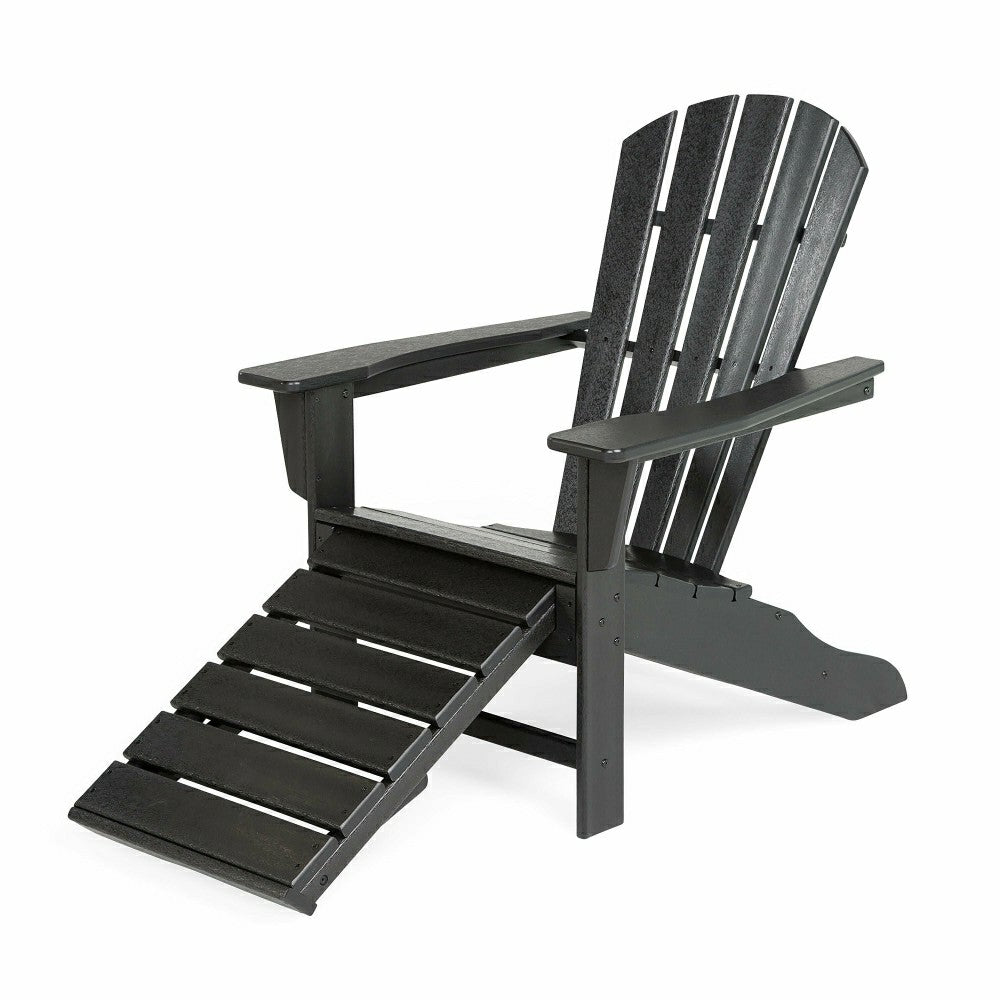 POLYWOOD Adirondack Chair with Ottoman | Plow & Hearth