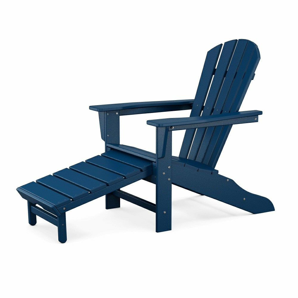 POLYWOOD Adirondack Chair with Ottoman | Plow & Hearth