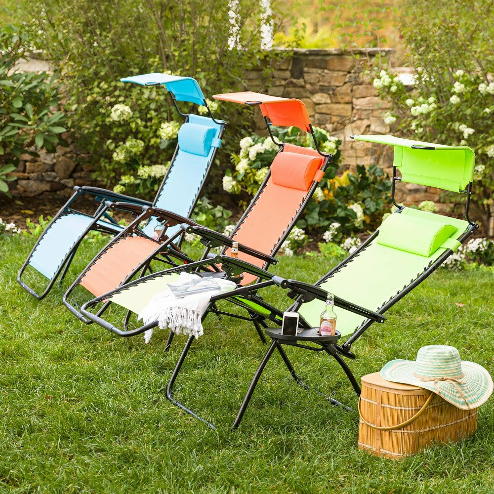 Zero Gravity Chair With Awning | Plow & Hearth