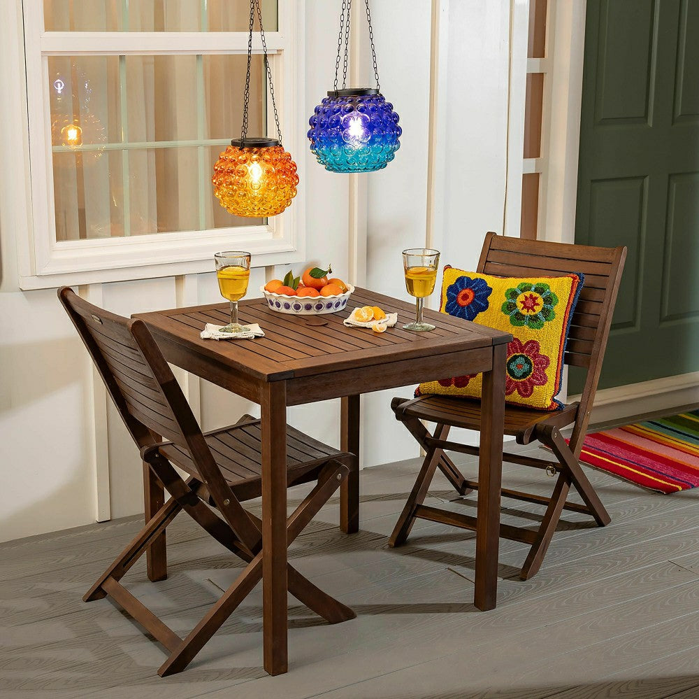Eucalyptus Folding Bistro Chairs, Set of 2 | Plow & Hearth