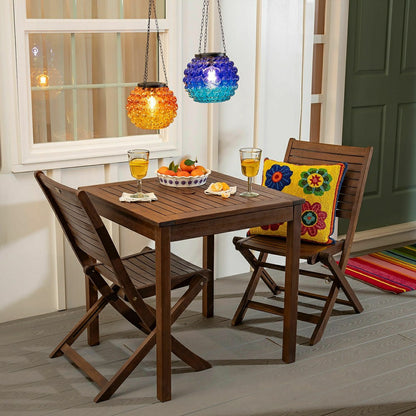 Eucalyptus Folding Bistro Chairs, Set of 2 | Plow & Hearth
