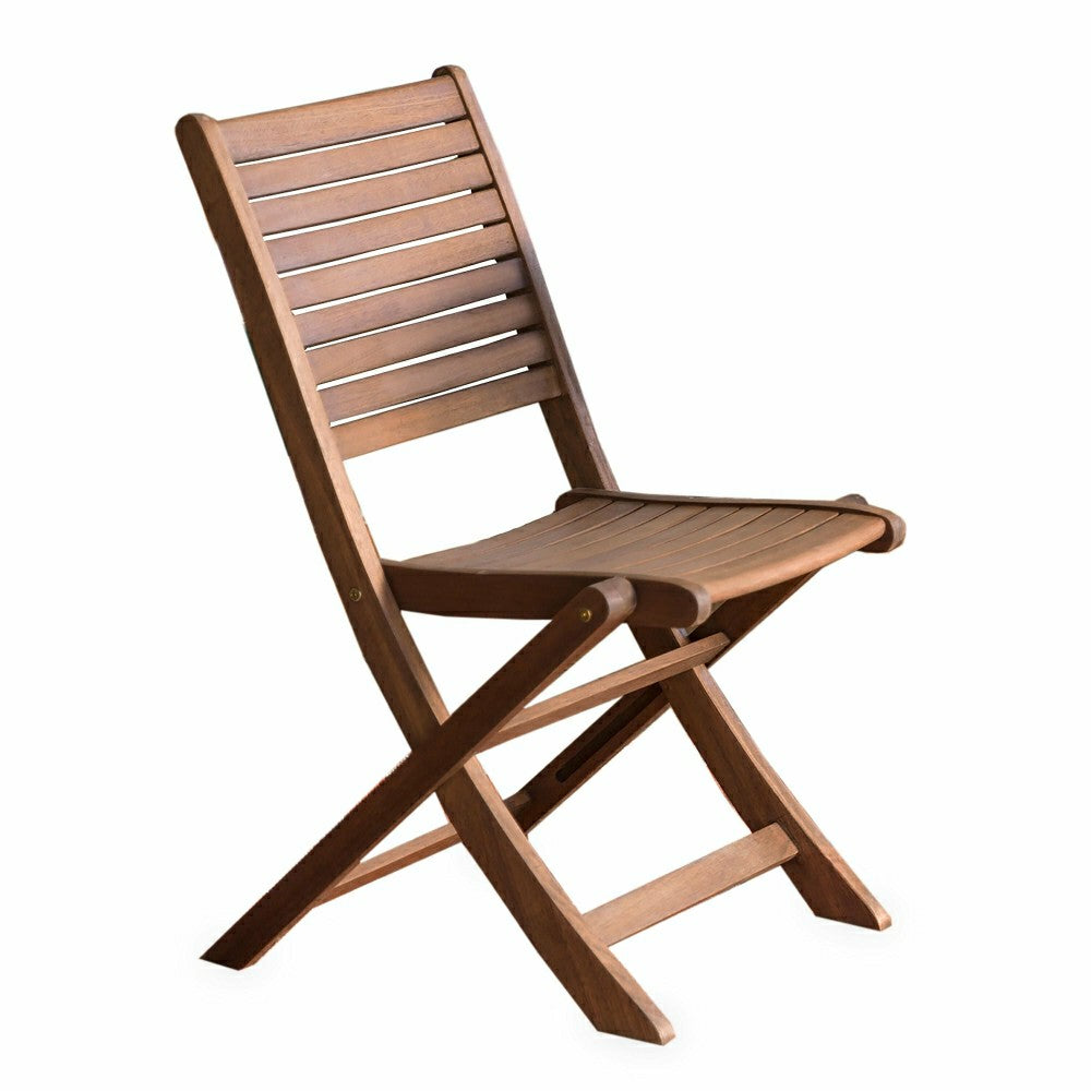 Eucalyptus Folding Bistro Chairs, Set of 2 | Plow & Hearth