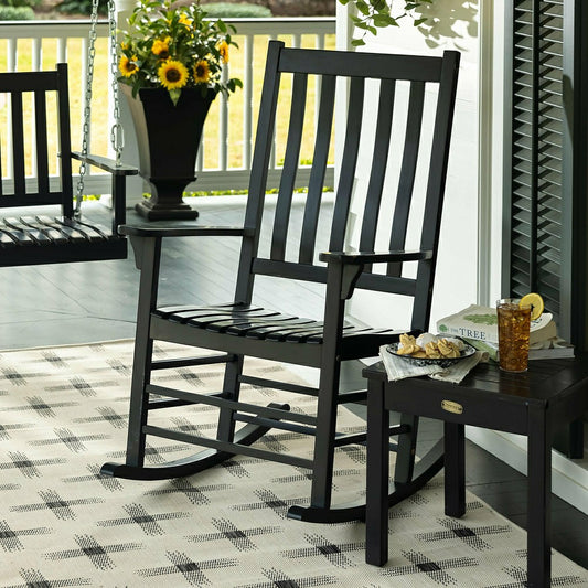 Slatted Wood Rocker | Plow & Hearth